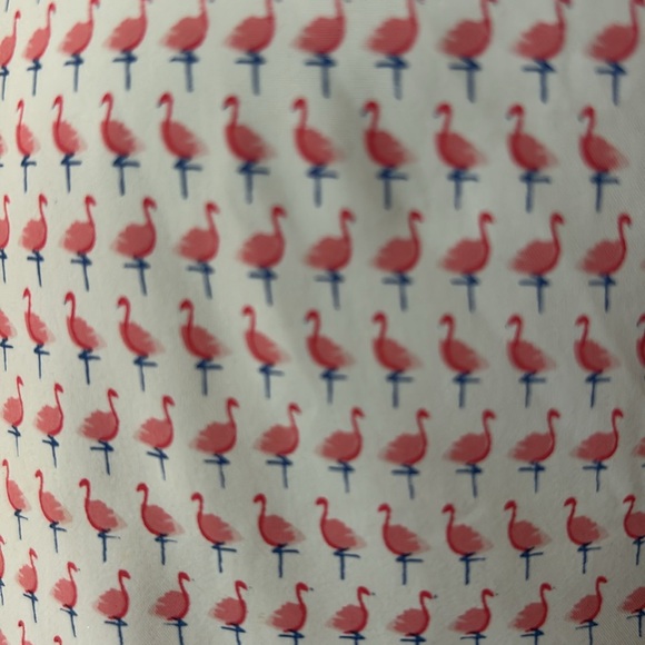 JOHNNIE-O TOP SHELF MENS LARGE SHORT SLEEVE BUTTON UP FLAMINGO PRINT - Picture 4 of 6